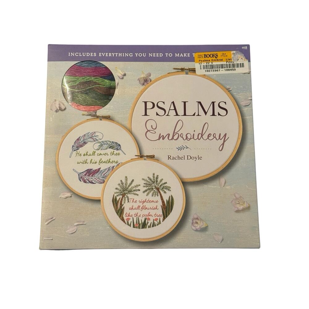 Psalms Embroidery Kit Rachel Doyle Thunder Bay Craft DIY Hoop Thread Sealed